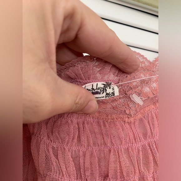 NWOT FP Intimately Condesa sheer slip dress spaghetti straps cutesy VDay size XS - Picture 9 of 9